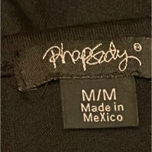 Black Sequin Top (Large arm openings) - Picture 4 of 4